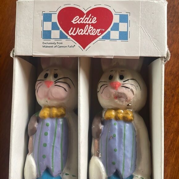 Vintage Eddie Walker Easter Bunny Candle Set - Picture 2 of 6
